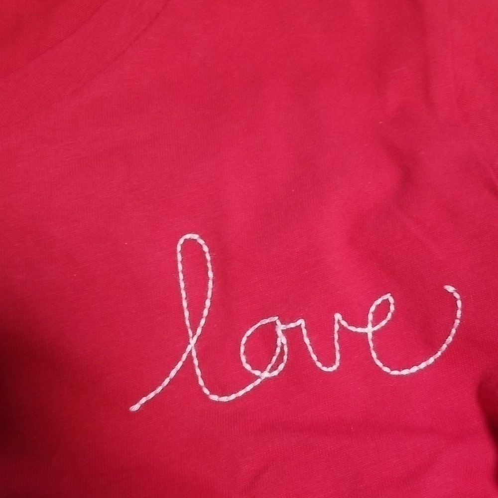 2 Pack New With Tags Ella Moss Perfect Tee Red and Navy Stripes on White Size XL - Picture 3 of 5